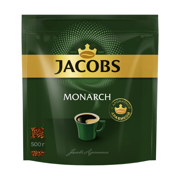 Caffe soluble JACOBS Monarch natural sublimated 500g