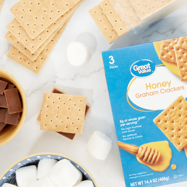 Great Value Honey Graham Crackers - Image 2